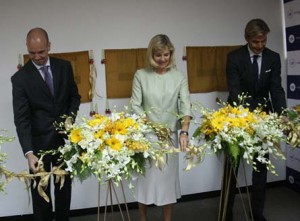 Danish chargé d'affaires Mads Beyer, Norwegian Ambassador Katja Christina Nordgaard and Swedish Ambassador Klas Molin