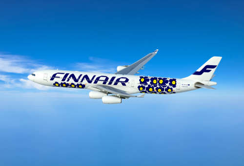 Finnair's Marimekko Unikko plane