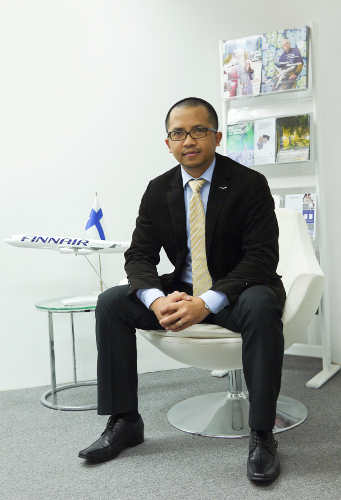 Mr. Nick Naung Naung, Finnair’s Country Sales Manager based in Singapore