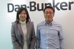 Dave Zheng (Manager) and Dena Kong (Marketing Executive) at the supplier's new office in Beijing