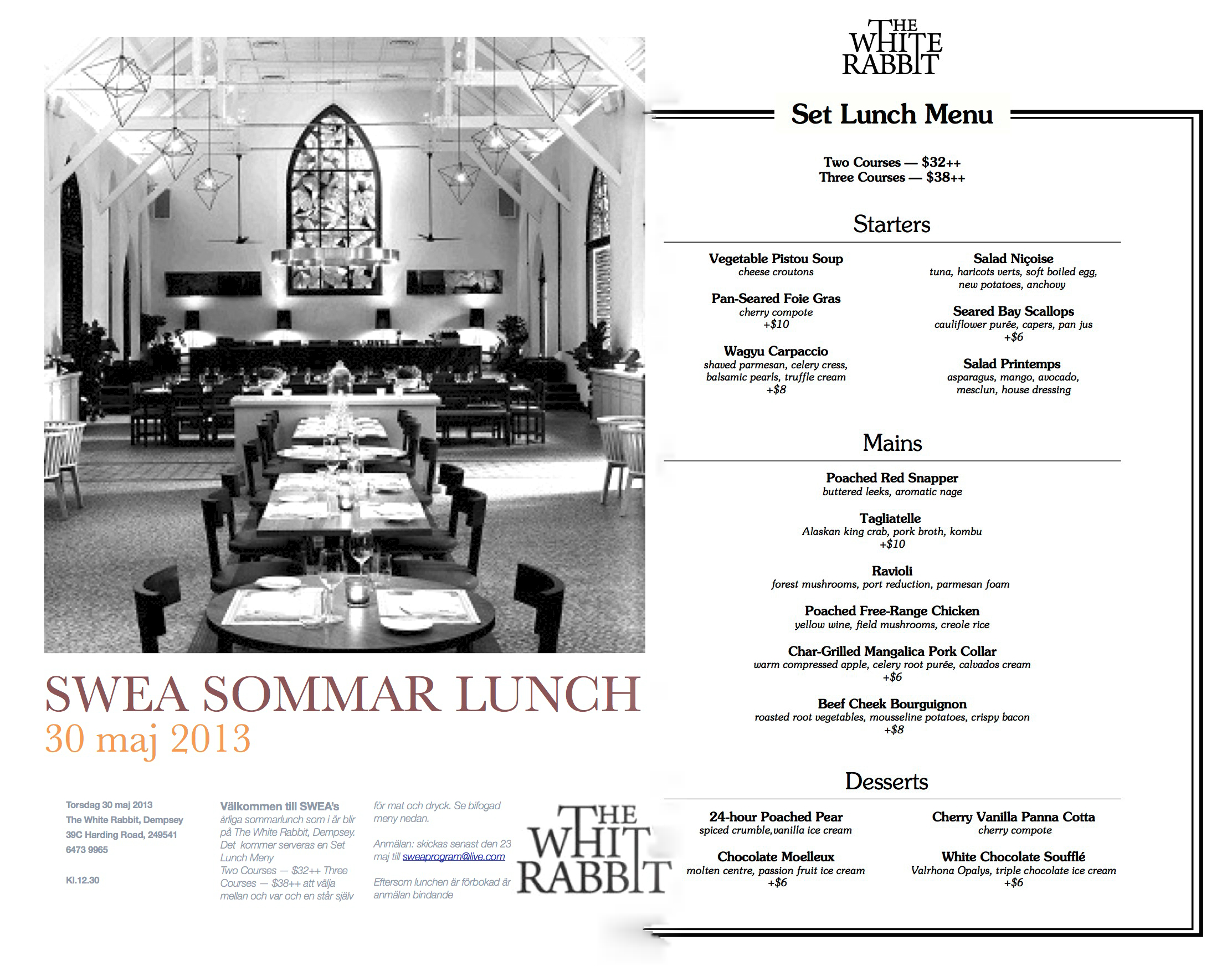 TWR Executive Set lunch JAN 2013-Panorama