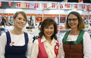 From left to right: Commercial Trainee, Kristin Durant; Madam Ratanawadee Hemniti Winther; and Cultural Attache, Annette Rosenqvist