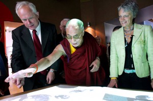 The Dalai Lama on a previous visit to Norwegian Nobel Institute in Oslo.