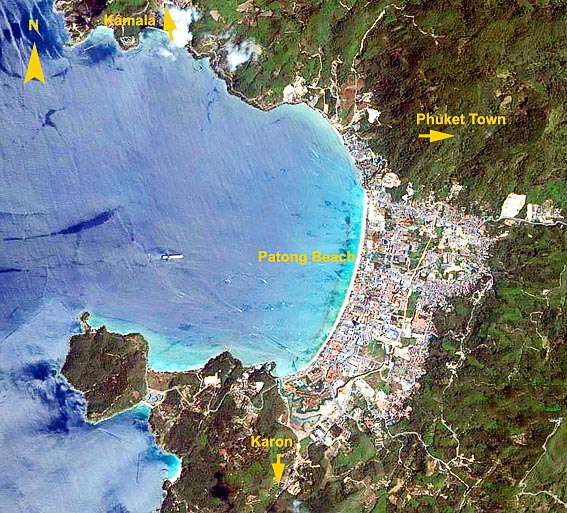 Patong Beach Map Satellite