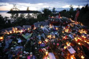File photo: A previous year's commemoration of the one-man terrorist attack in Norway.