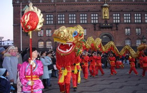 Chinese New Year celebrations at the City Hall Square in Copenhagen. Photo: Lennart Larsen @ WikiCommons