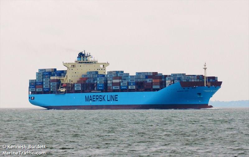 The Danish container ship Maersk Lebu