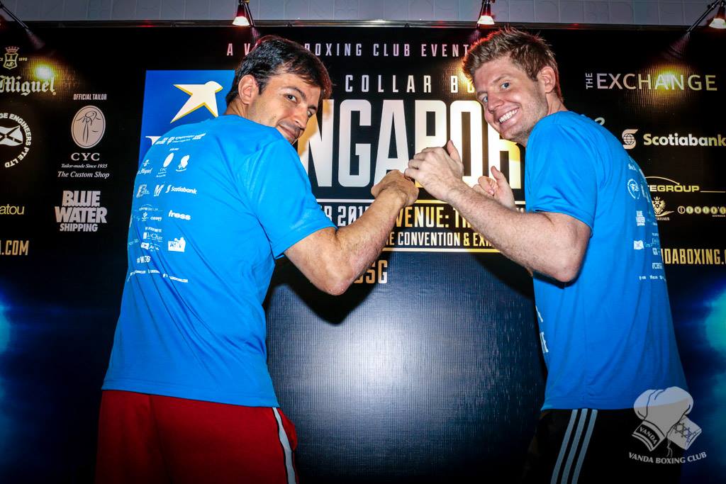 Oscar Forero and Lars Skov Christensen. Photo: Vanda Boxing Club Facebook