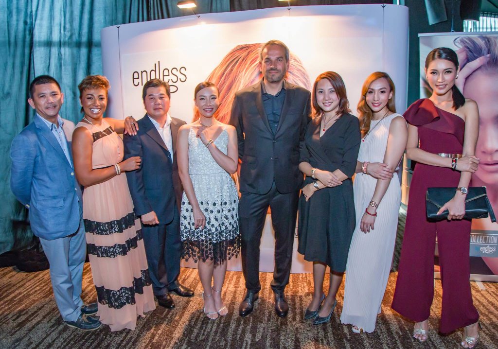Endless Jewelry Malaysia chief innovation officer KB Ng, Ning Baizura, Endless Jewelry Malaysia director Lee Seing Wah, Lynn Lim, Endless Jewelry chief executive officer Paul Moonga, Wong, Chee and Chia at the official launch of Endless Jewelry Malaysia.
