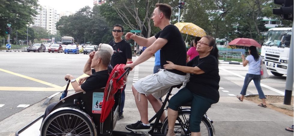 Cycling Without Age has spread all over the world - including Singapore