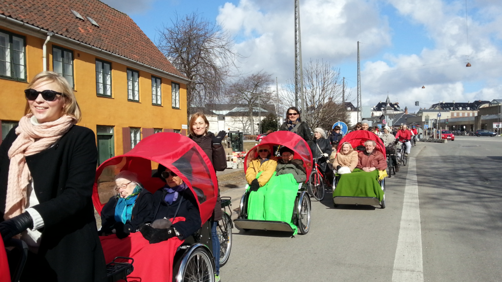 Cycling Without Age started in Denmark with only five bikes