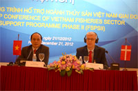 Deputy Minister of MARD, Mr Vu Van Tam and Danish Ambassador, Mr John Nielsen co-at the event. Photo: Talkvietnam.com