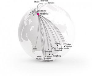 Finnairs Asian routes.