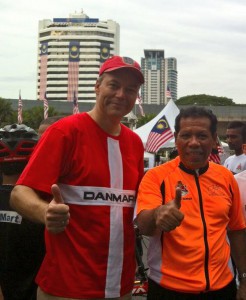 Danish ambassador Niclai Ruge with Datuk Seri Ahmad Phesal, mayor of Kuala Lumpur. Photo: Insta gram @DKAMBinmalaysia
