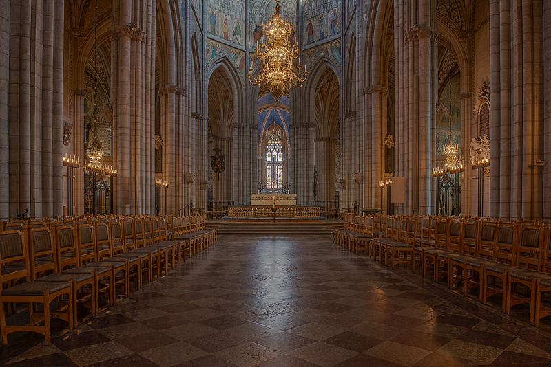 Uppsala Cathedral. Photo // Arild Vågen@wikicommons