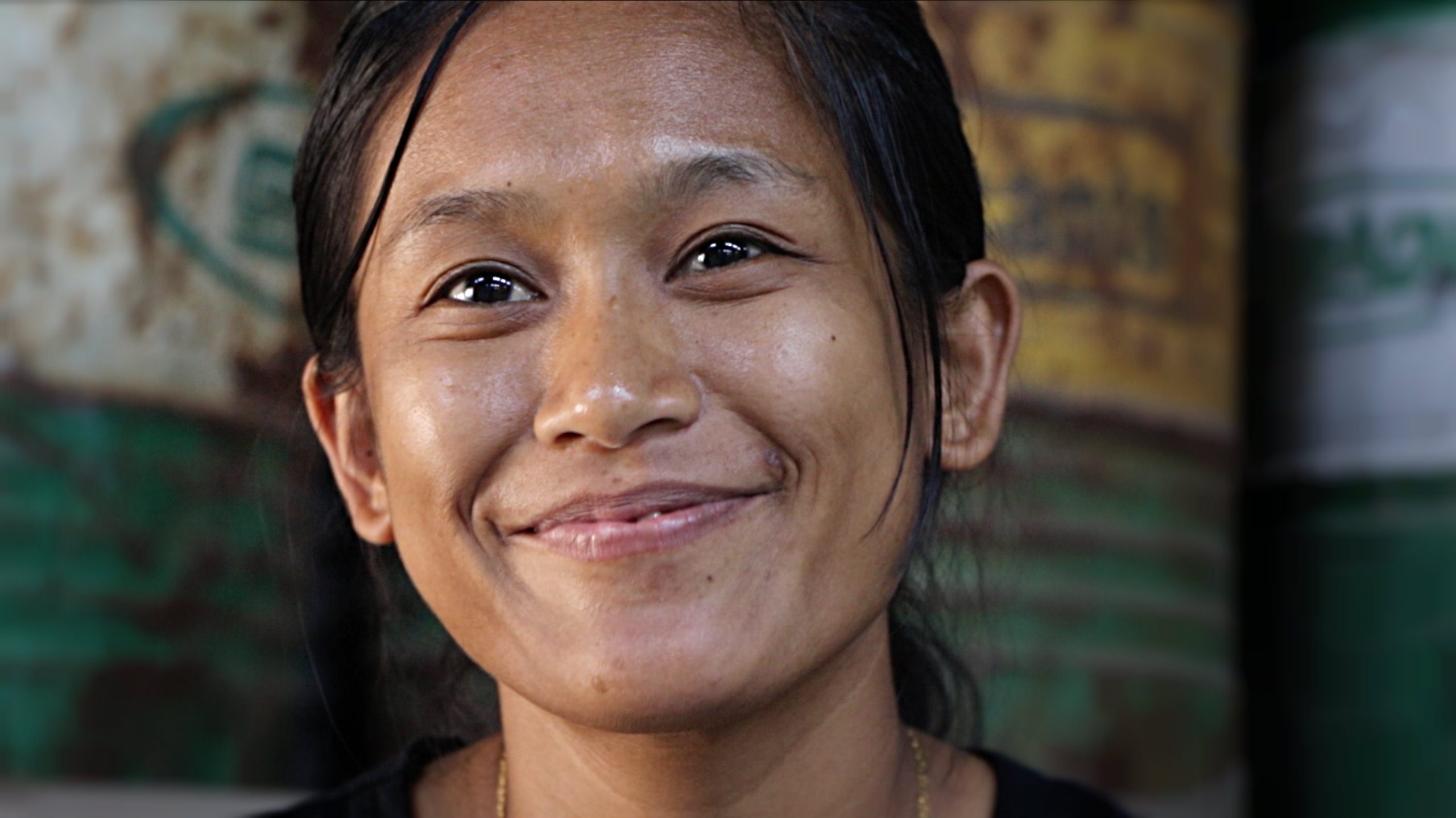 Hero is one of five girls in the boot camp. She plays guitar and write songs about young people’s feelings. Hero is from the dry zone – one of the poorest areas in Myanmar. To support her family she has been working in Singapore. Photo by Louise Bihl Frandsen    