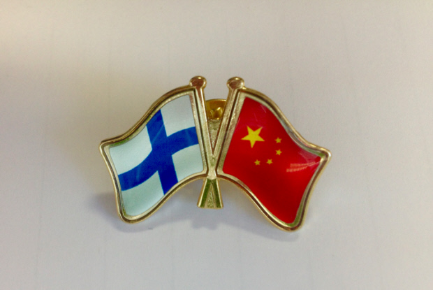 Finland-China Flags