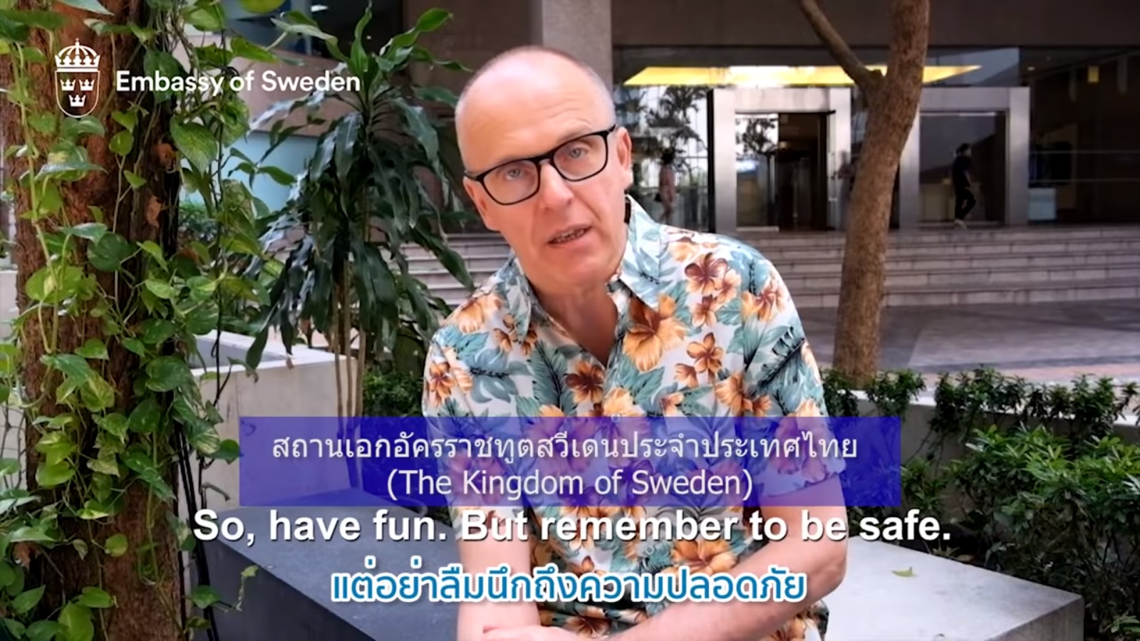 Watch: Sweden and Finland Ambassadors wish Thais Happy Songkran
