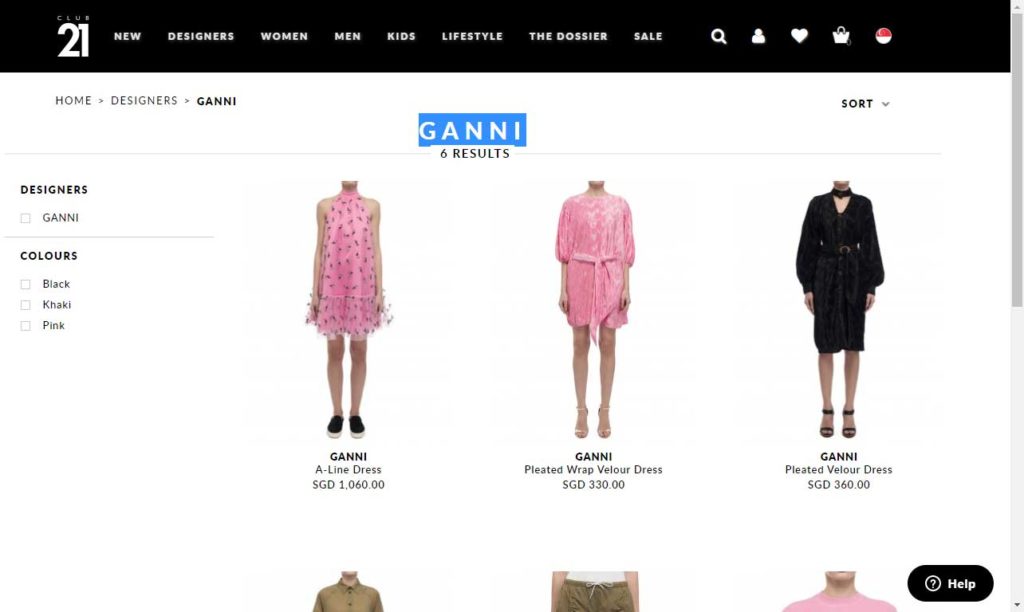 Danish designer clothes sold in Singapore - Scandasia