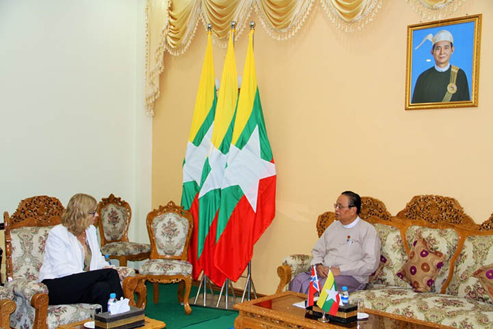 Norwegian ambassador meets Myanmar's Minister for Electricity and Energy
