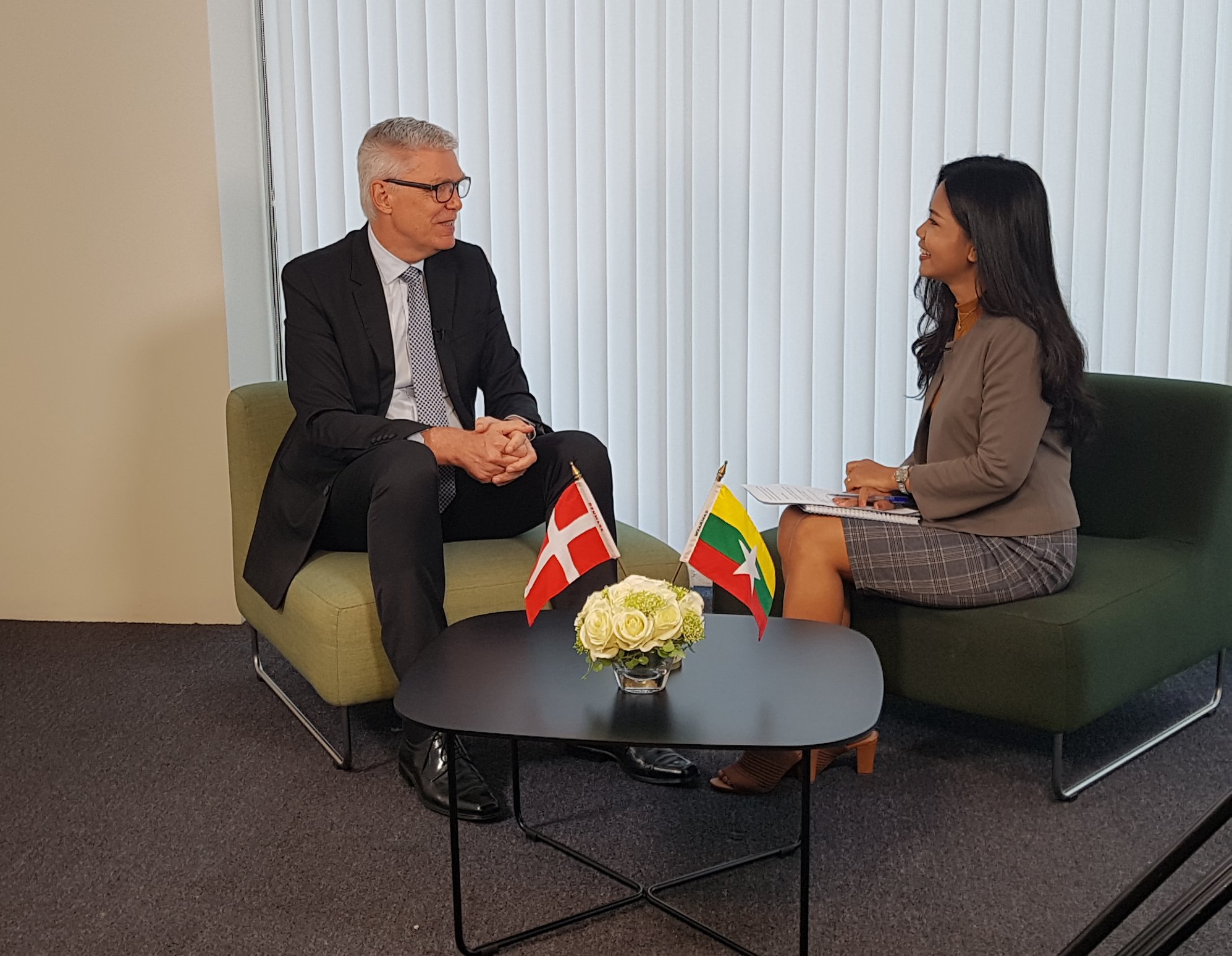 Danish ambassador to Myanmar on national television to send Christmas and New Year greetings