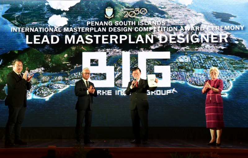 The Danish architecture firm Bjarke Ingels Group won the Penang South Island Project