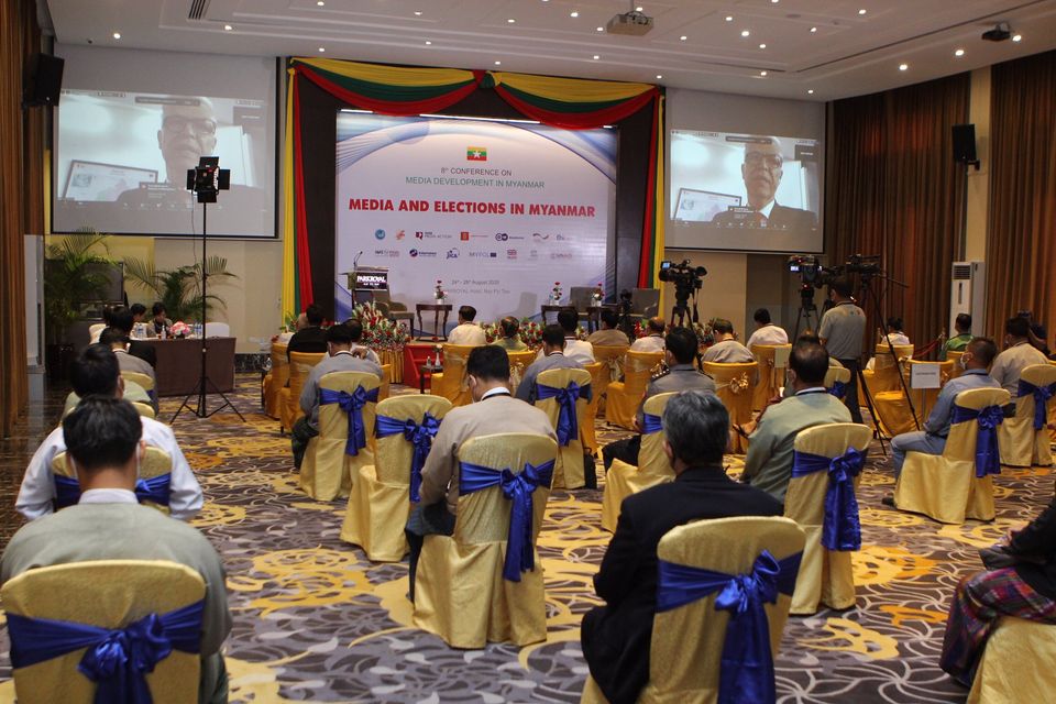 Ambassador Nielsen gave an opening speech at the Myanmar Media Development Conference