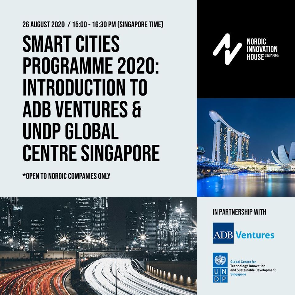 Nordic Innovation House invites related companies to join Smart Cities Programme 2020 Webminar