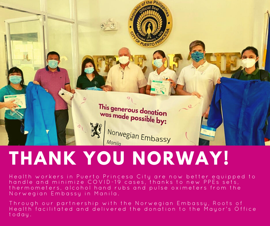 Norway gives medical protection supplies to frontliners in Puerto Princesa City