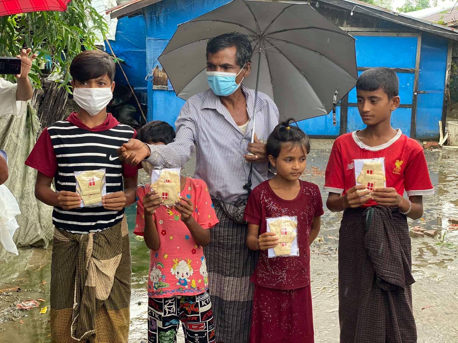 Denmark donated reusable masks to Internally Displaced Persons camps in Rakhine state