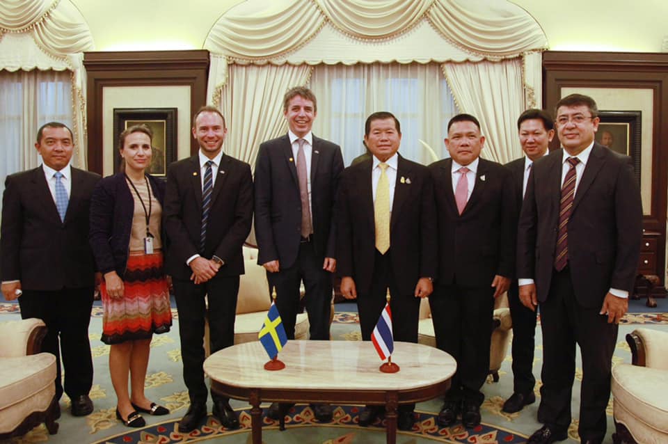 Sweden and Thailand will collaborate more on waste water management and road safety agenda