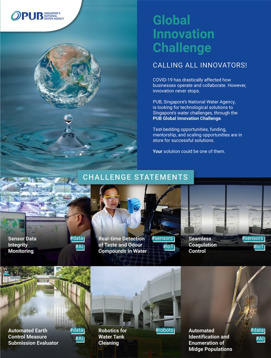 Singapore National Water Agency (PUB) launched Global Innovation Challenge