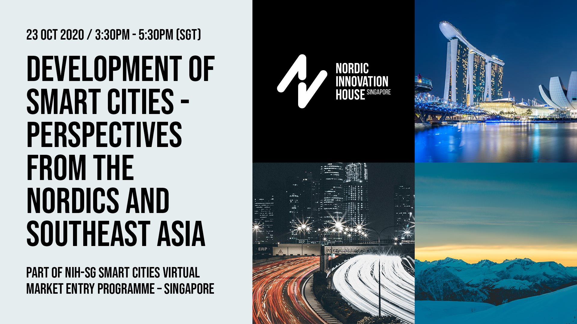 Nordic Innovation House Singapore invites to webinar on Smart Cities
