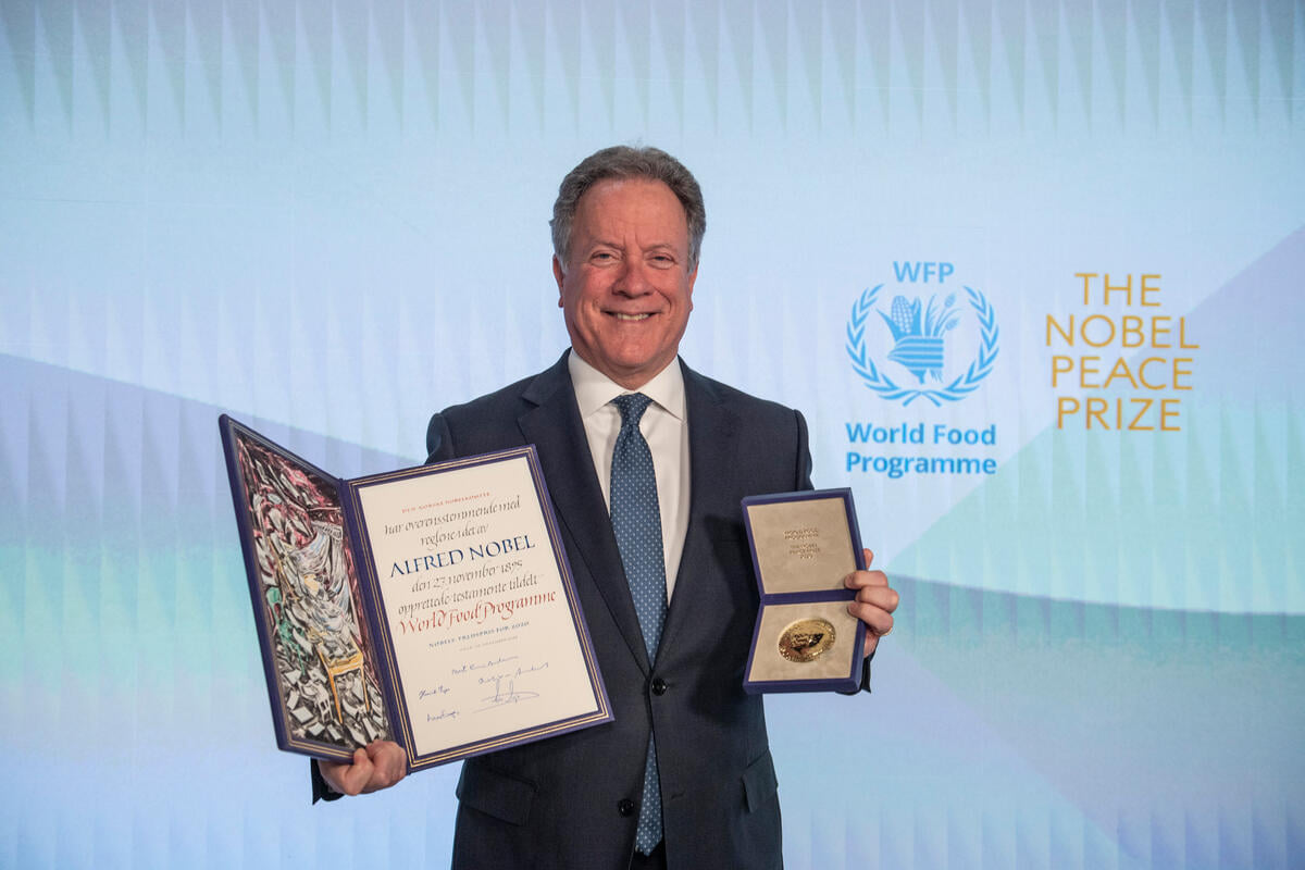 World Food Programme received the Noble Peace Prize: "Food is the pathway to peace"