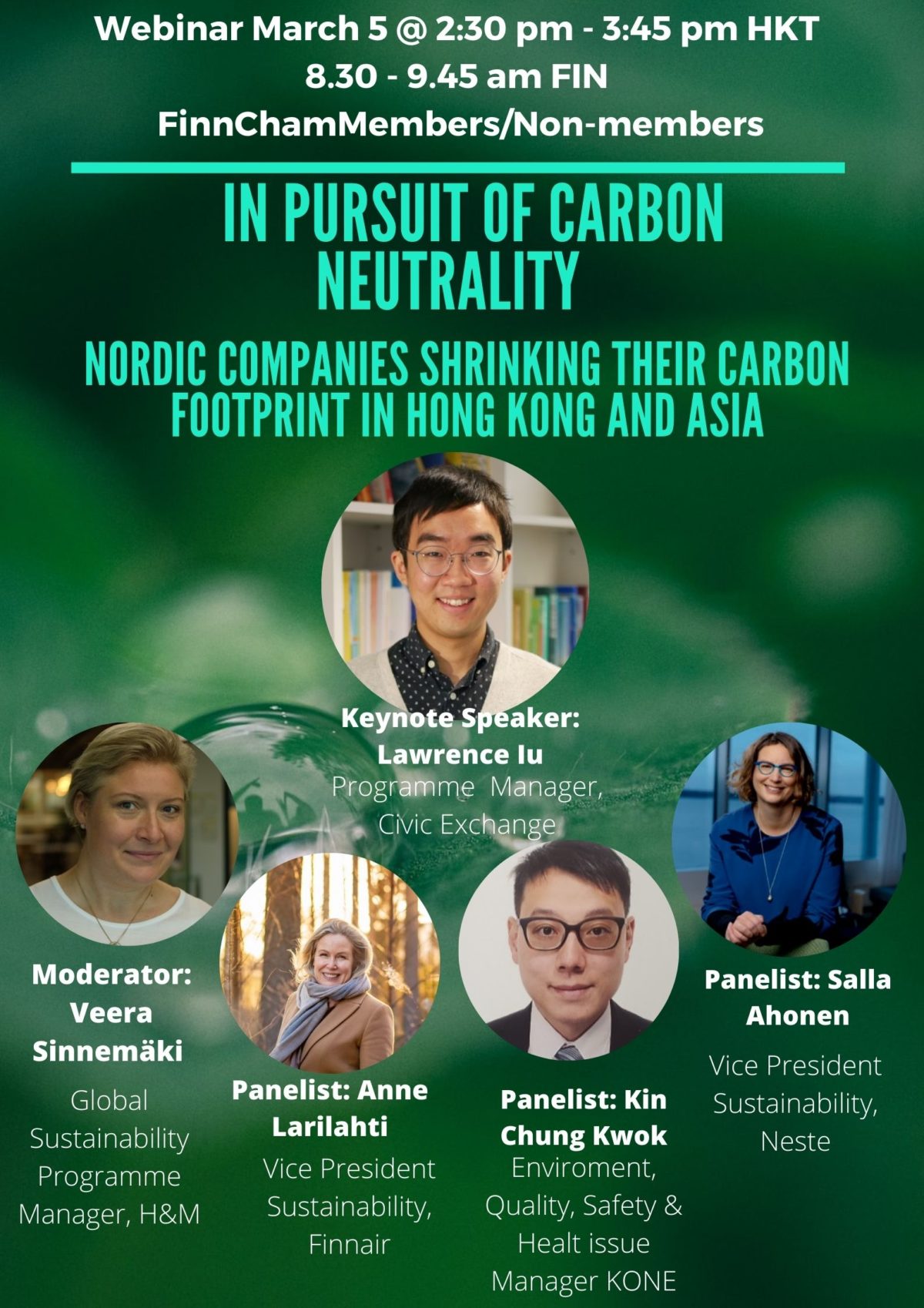 FinnCham next webinar will discuss Carbon Neutral Hong Kong
