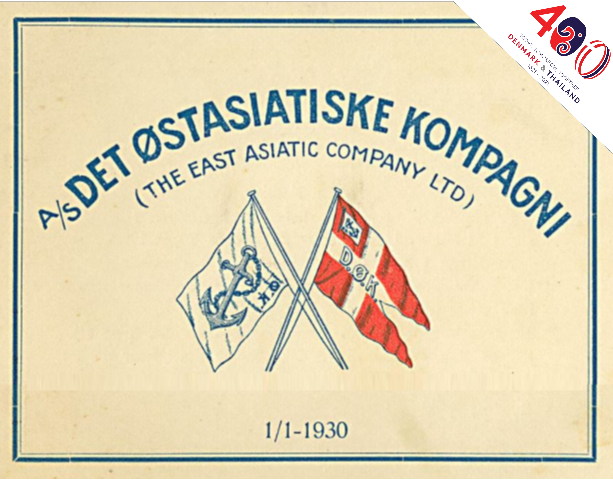 A new Danish shipping line between Denmark and Thailand was established 124 years ago