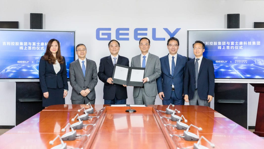 Chinese Geely and Taiwanese FoxConn form joint venture