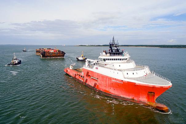 Three vessels from Swire Pacific Offshore docks at the Port of Kalundborg in Denmark