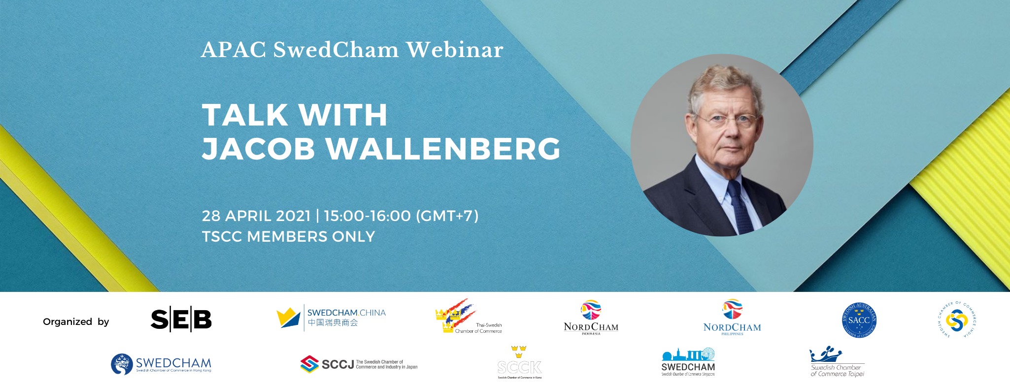 Jacob Wallenberg returns to speak at Swedcham's APAC webinar