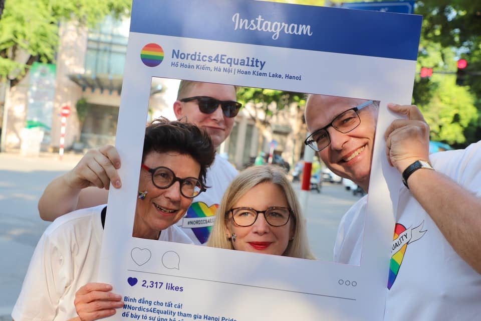 Nordic Embassies in Vietnam celebrate equal rights in connection with Hanoi Pride