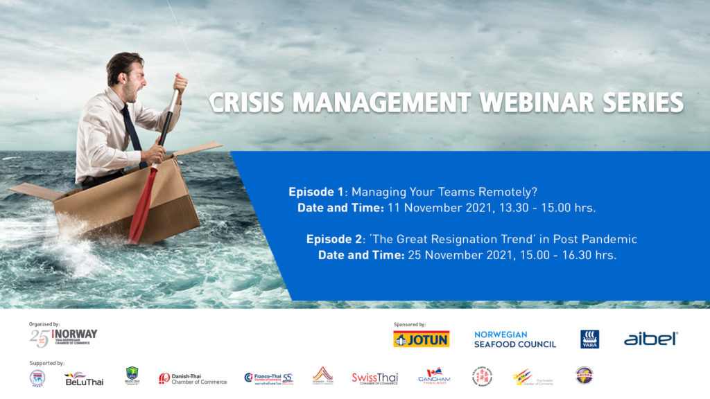 Invitation: Thai-Norwegian Chamber of Commerce's Crisis Management Webinar Series
