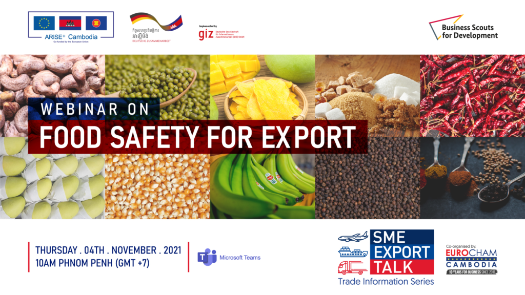EuroCham Cambodia host webinar on food safety for export