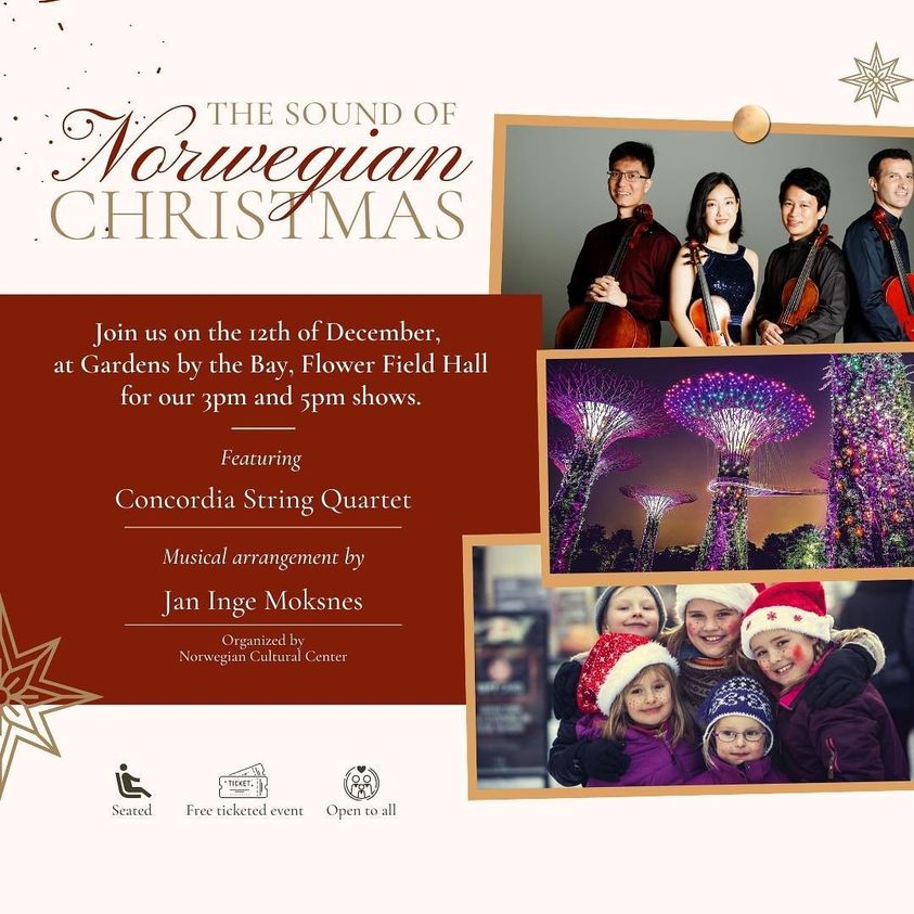 Team Norway to host ‘The Sound of Norwegian Christmas: A Christmas Concert’ in Singapore