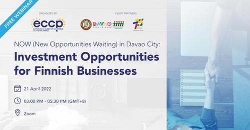 Lue lisää uusista mahdollisuuksista, jotka odottavat suomalaista yritysyhteisöä Davaon kaupungissa