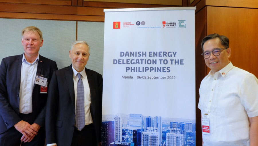 Ambassador Franz Michael Skjold Mellbin with Danish Energy Delegation to the Philippines in 2022