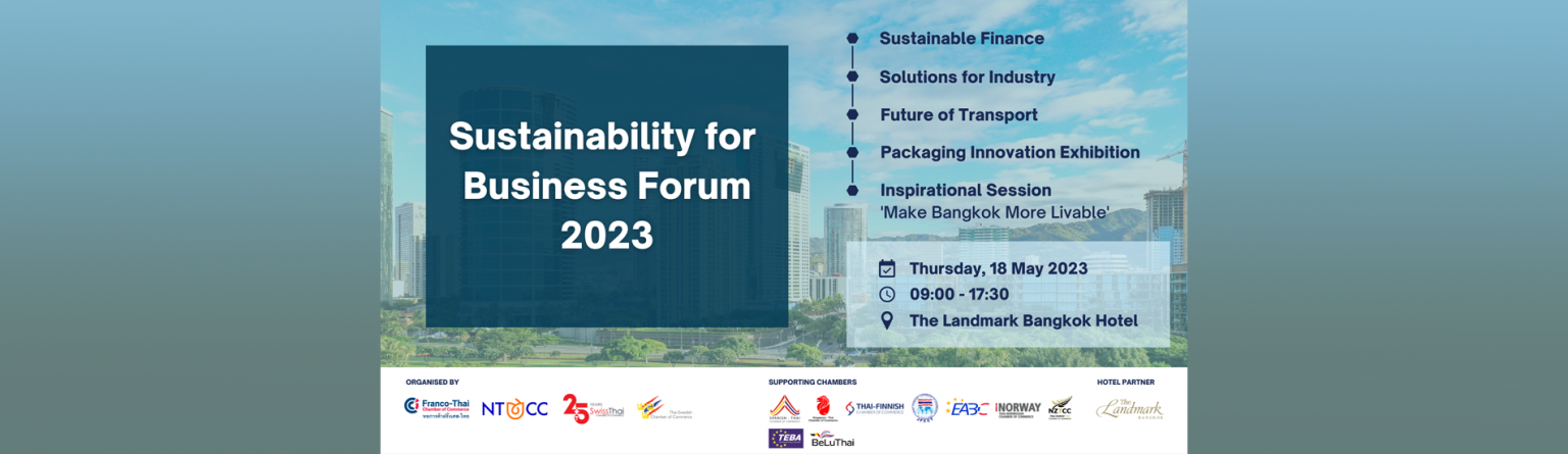 Sign up for Sustainability for Business Forum 2023 - Scandasia