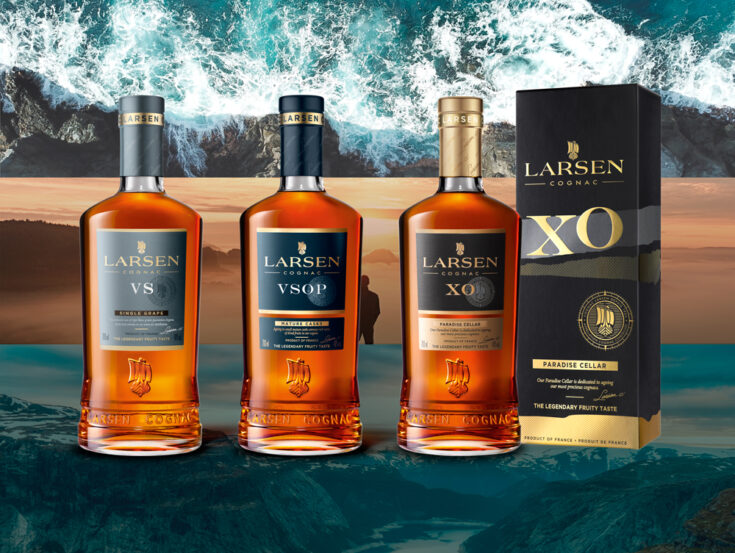 Larsen Cognac bottles