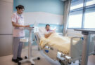 patient in bed with nurse, Sunway Medical Center, Penang