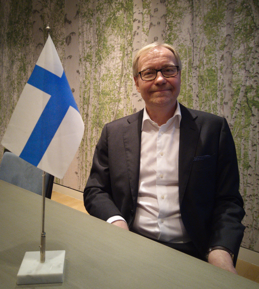 Finland's Ambassador Juha Markkanen at the Embassy of Finland in Singapore