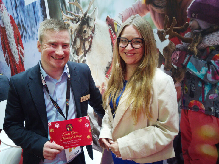  Hotel Manager Juhani Ikonen from Santa Claus Holiday Village, with marketing consultant Ulla Pirkola